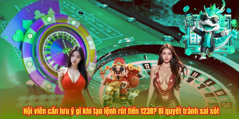 RÚT TIỀN 123B 5 Hội viên cần lưu ý gì khi tạo lệnh rút tiền 123B? Bí quyết tránh sai sót